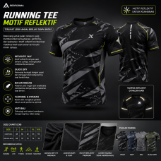 Running Tee Motif Reflektif Running Tee Motif Reflektif
